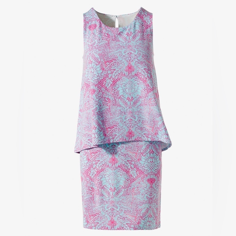 Chico’s Color Puzzle Double-Layered Dress Size Medium